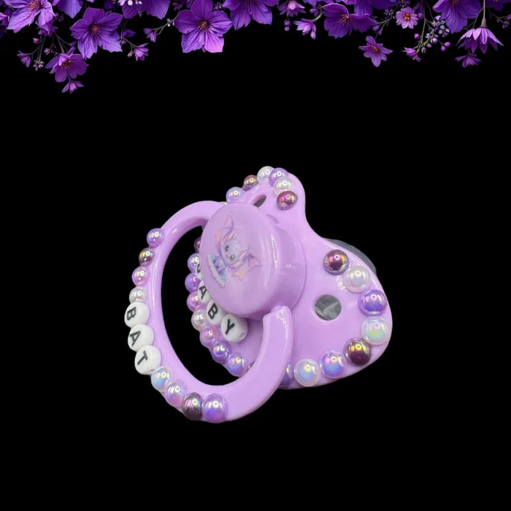 Baby Bat Adult Beaded Pacifier - Puppy's Aesthetics
