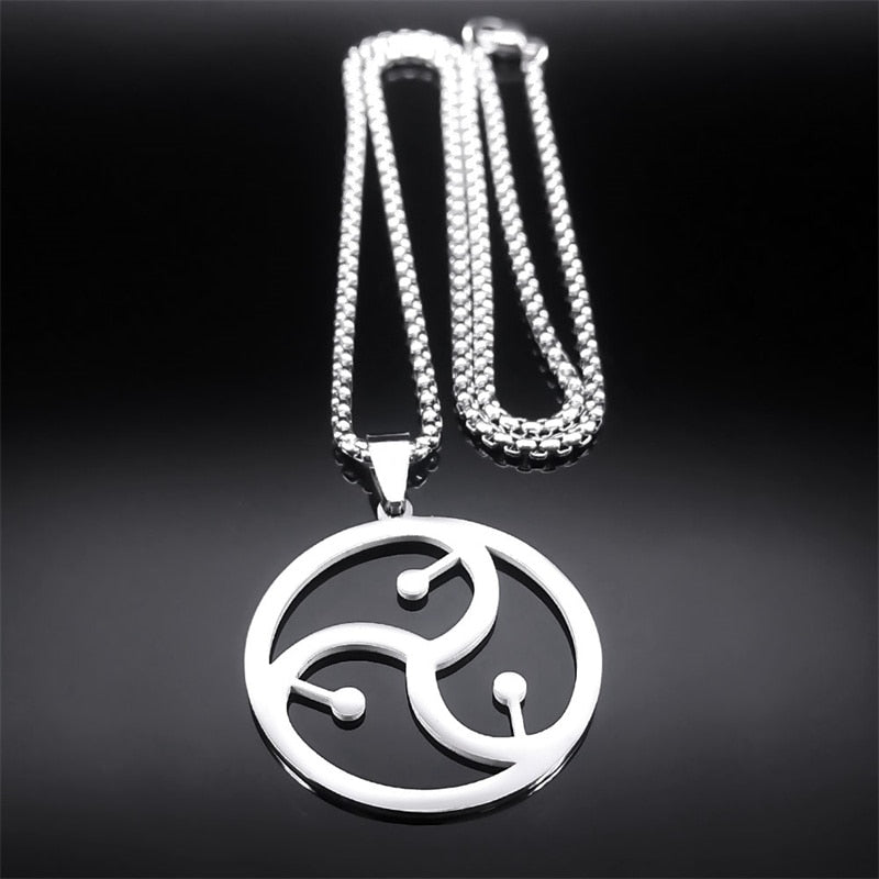 Bdsm Symbol Pendant Necklace Stainless Steel Puppy's Aesthetics