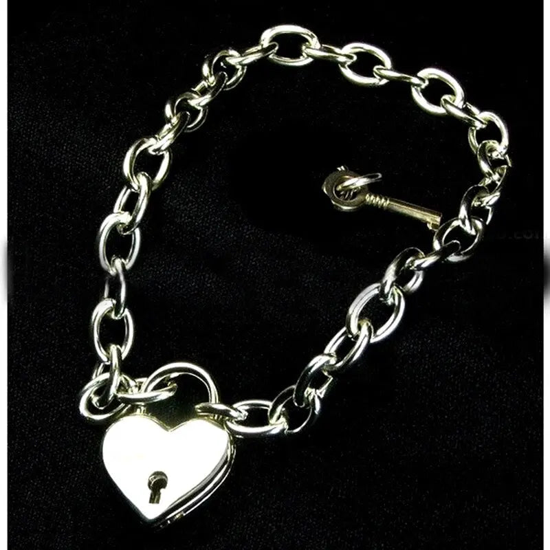 Beautiful Lock+Key Chain Collar Puppy's Aesthetics