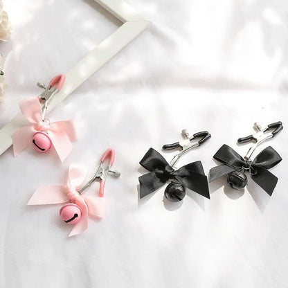 Black And Pink Sexy Adjustable Nipple Clamps Puppy's Aesthetics