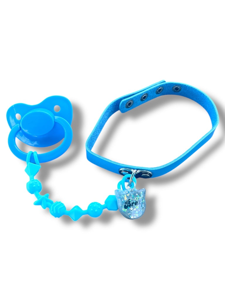 Adult Pacifier Brat Chewable Strap Collar