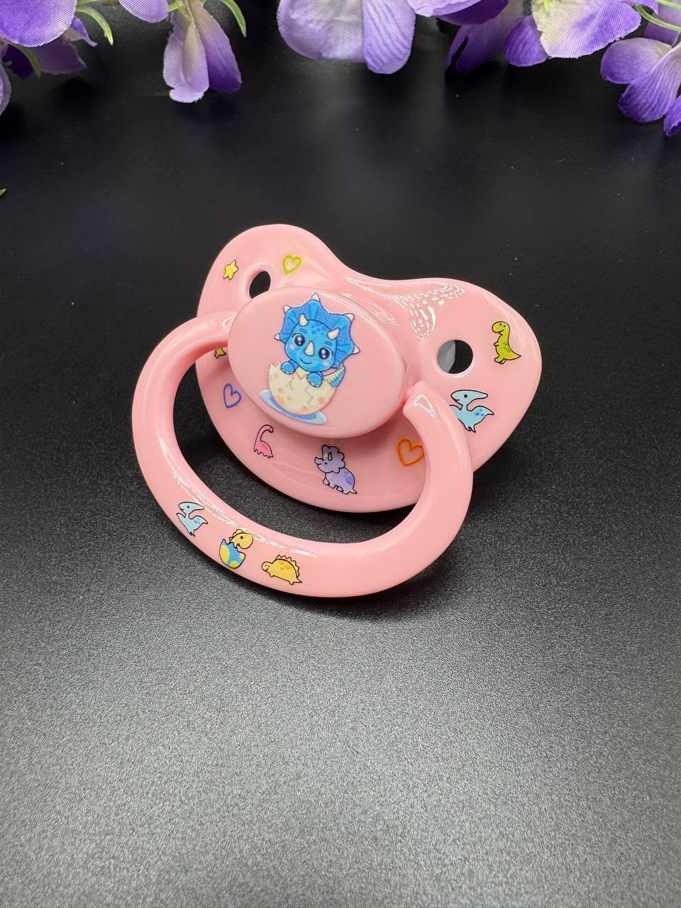 Glow In The Dark Adult Pacifier - Dinosaurs - Puppy's Aesthetics