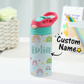 Custom Name Rainbow Stainless Steel Water Cup