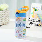 Custom Name Rainbow Stainless Steel Water Cup