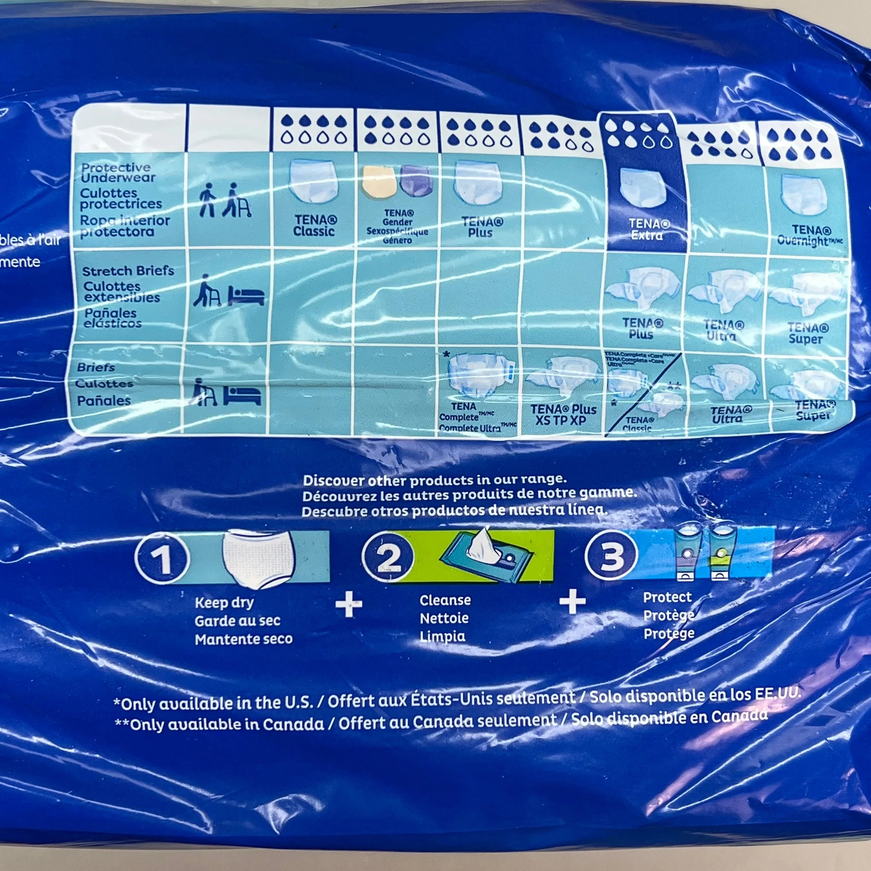 TENA (2 PACK LG) Proskin Adult Diapers - Puppy's Aesthetics