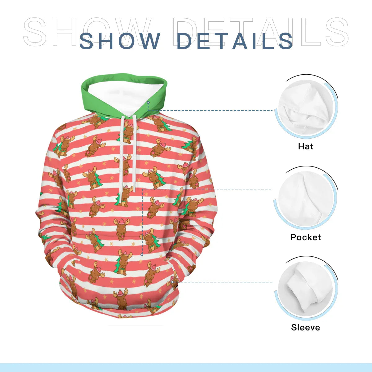 Merry Moose Hoodie Play Set - Puppy's Aesthetics