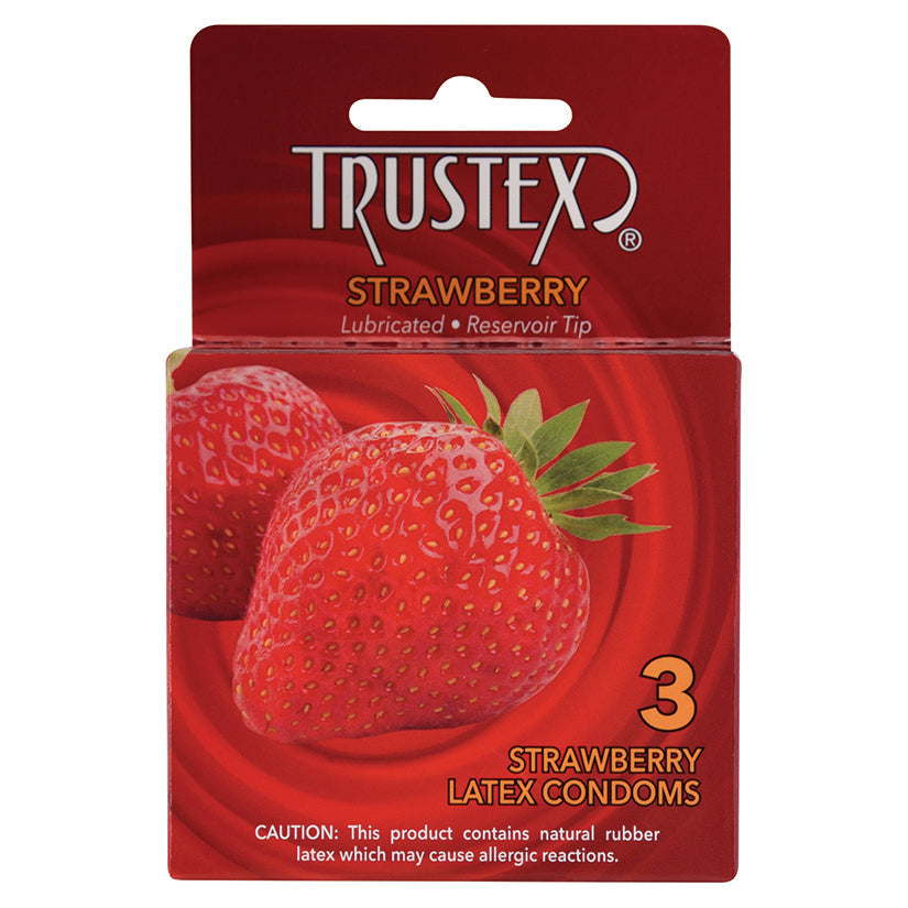 USA Only - Trustex Flavored Condom-Strawberry (3 Pack)