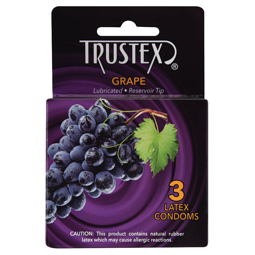 USA Only - Trustex Flavored Condom-Grape (3 Pack)