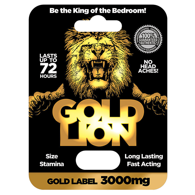 USA Only - Gold Lion Single Pack Display of 24