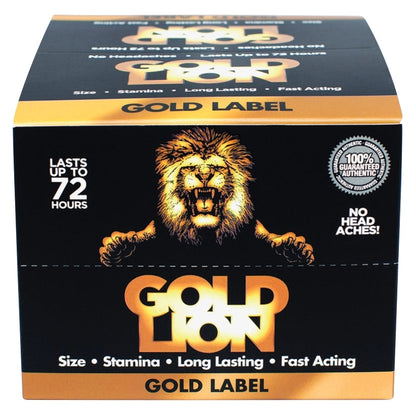USA Only - Gold Lion Liquid Shot Display of 12