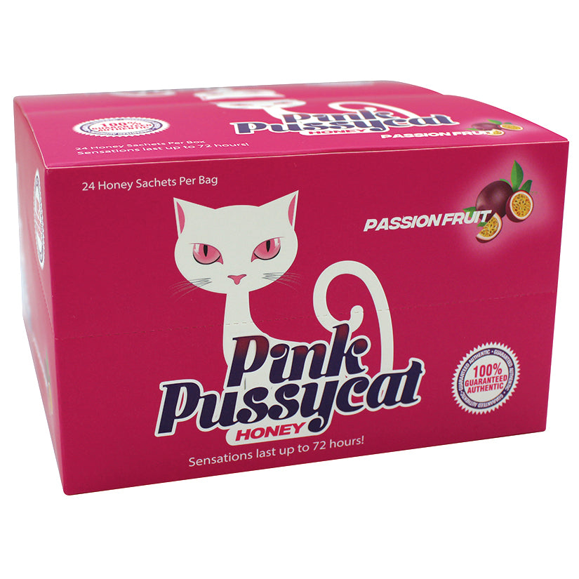 USA Only - Pink Pussycat Passionfruit Honey Single Pack Display of 24