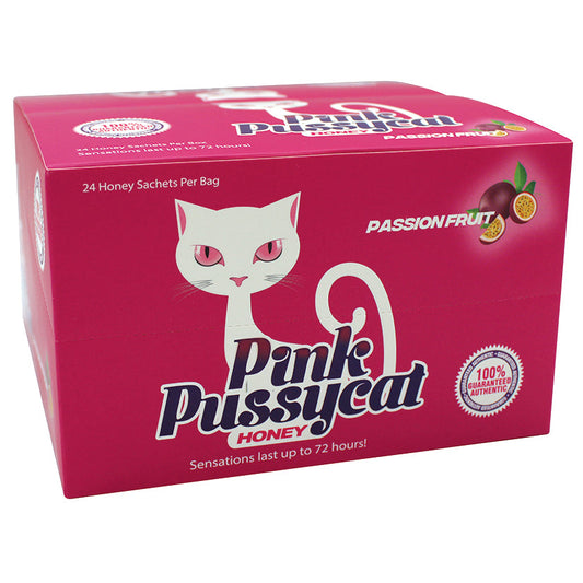 USA Only - Pink Pussycat Passionfruit Honey Single Pack Display of 24