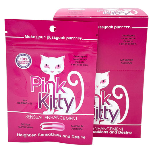 USA Only - Pink Kitty Single Pill Display of 24