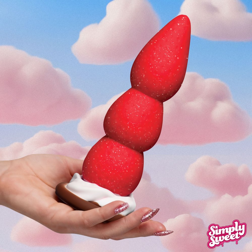 Strawberry Sweet Cream Silicone Dildo