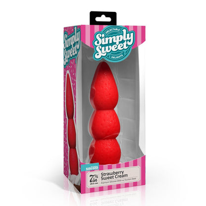 Strawberry Sweet Cream Silicone Dildo