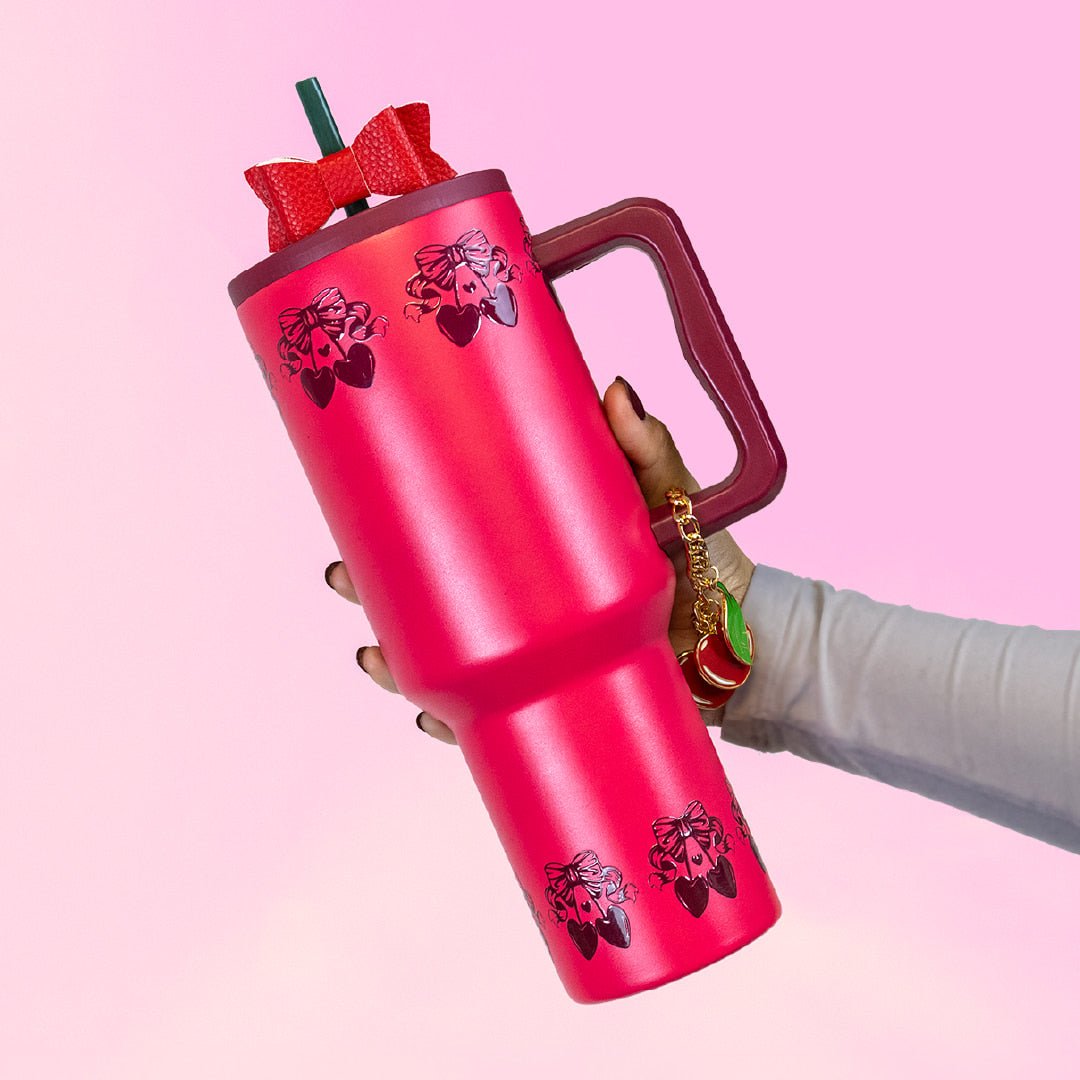 The Cherry Tumbler with Bow (40oz)