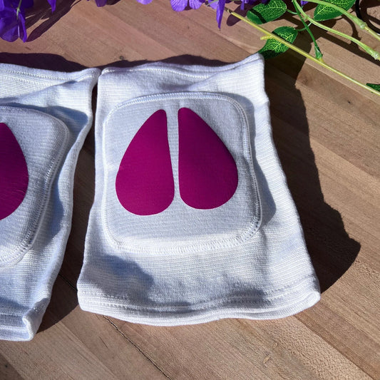 White Cow Knee Pads - Puppy's Aesthetics