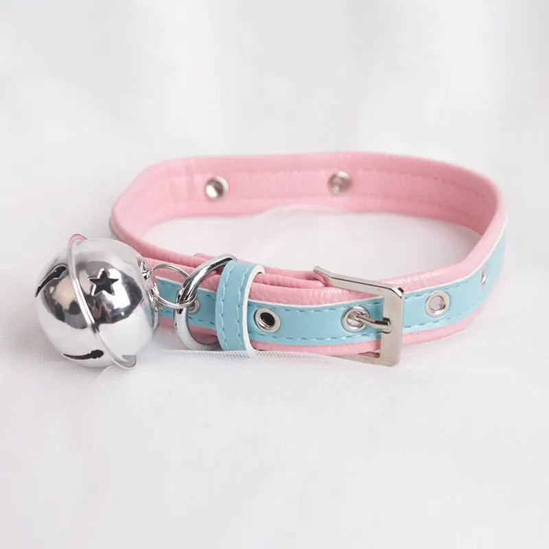 Cotton Candy Bell Petplay Collar Puppy's Aesthetics