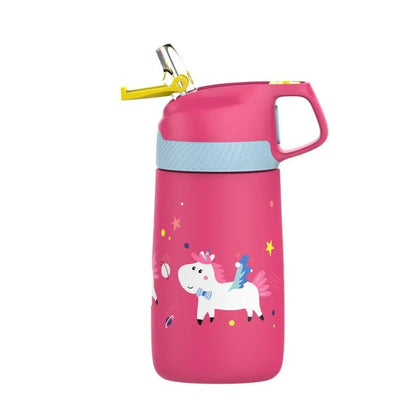 Cute Animal Water Bottles With Sippy Straw Puppy's Aesthetics