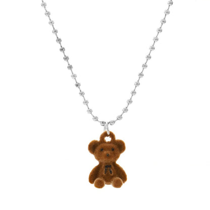 Cute Bear Pendant Necklace Puppy's Aesthetics