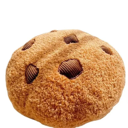 Cute Chocolate Chip Cookie Plush Pillow Puppy's Aesthetics