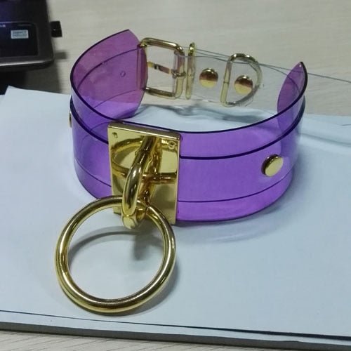 Cute Clear Vinyl O Ring Collar (Colors) Puppy's Aesthetics