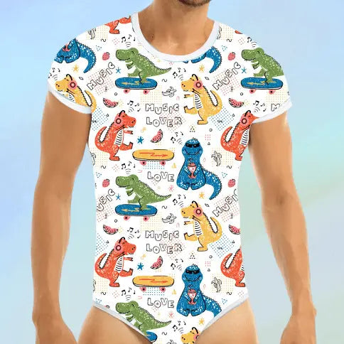 Cute Dinosaur Adult Onesie Puppy's Aesthetics