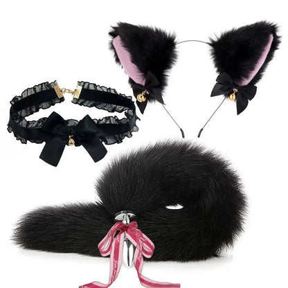 Cute Kitten Anal Tail Set (Colors) Puppy's Aesthetics