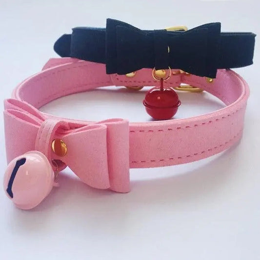 Cute Petplay Bow Collar Puppy's Aesthetics