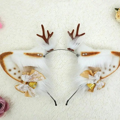 Cute Plush Deer Antlers Ears Puppy's Aesthetics