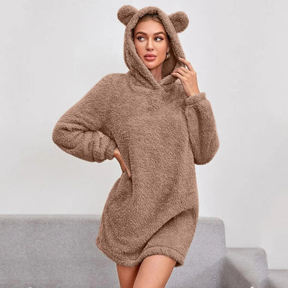 Cute Warm Bear Plush Pullover Puppy's Aesthetics