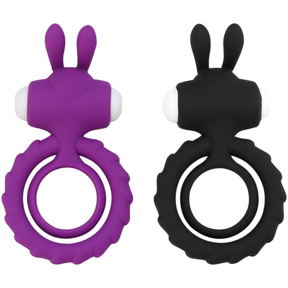Soft Silicone Devil Wings Dual Vibrating Ring