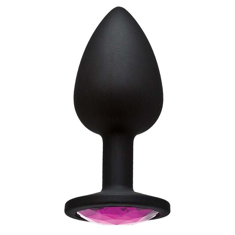 Booty Bling Silicone Plug Small-Pink