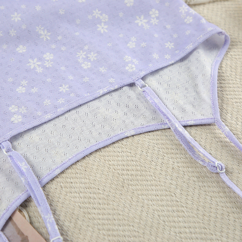 Lilac Floral Pajama Set