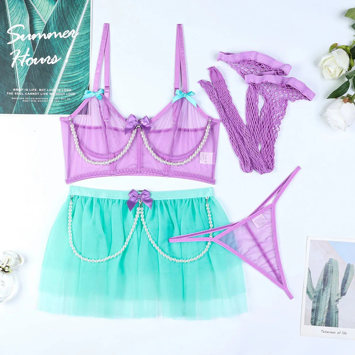 Lil Mermaid Babydoll Set - Puppy's Aesthetics