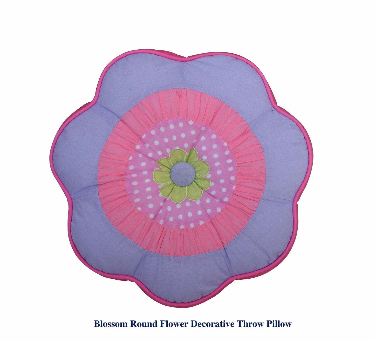 Blossom Floral Purple Flower Throw Pillow