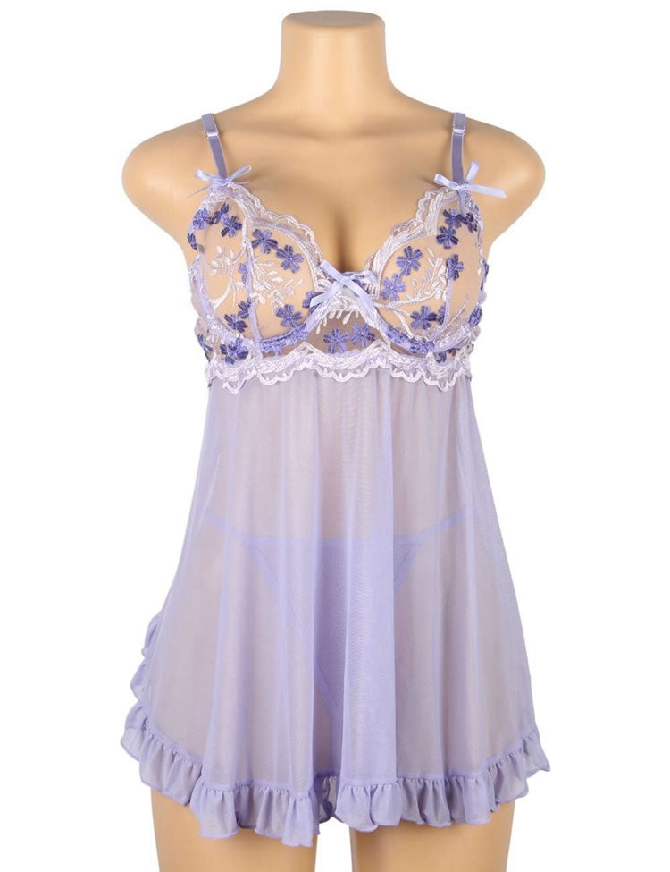 Plus Size Dreamy Babydoll Set
