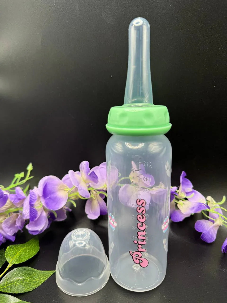 Adult Baby Bottle - 8 oz Trans Paw Princess