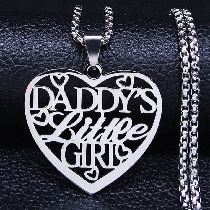 Daddy's Little Girl Stainless Steel Necklace Puppy's Aesthetics