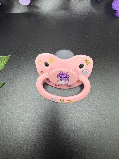 Glow In The Dark Adult Pacifier - Dinosaurs - Puppy's Aesthetics