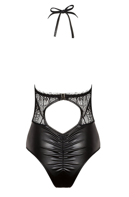 Delilah Teddy Lingerie with Lace and Buckle Detail