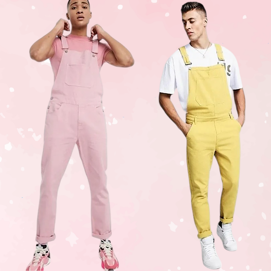 Sweet Step Unisex Pastel Overalls