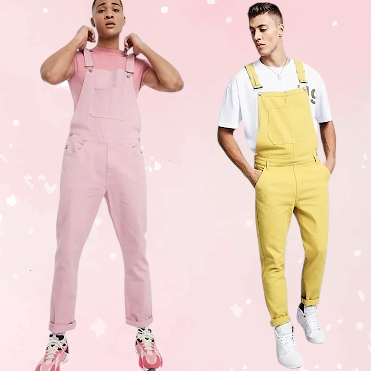 Sweet Step Unisex Pastel Overalls