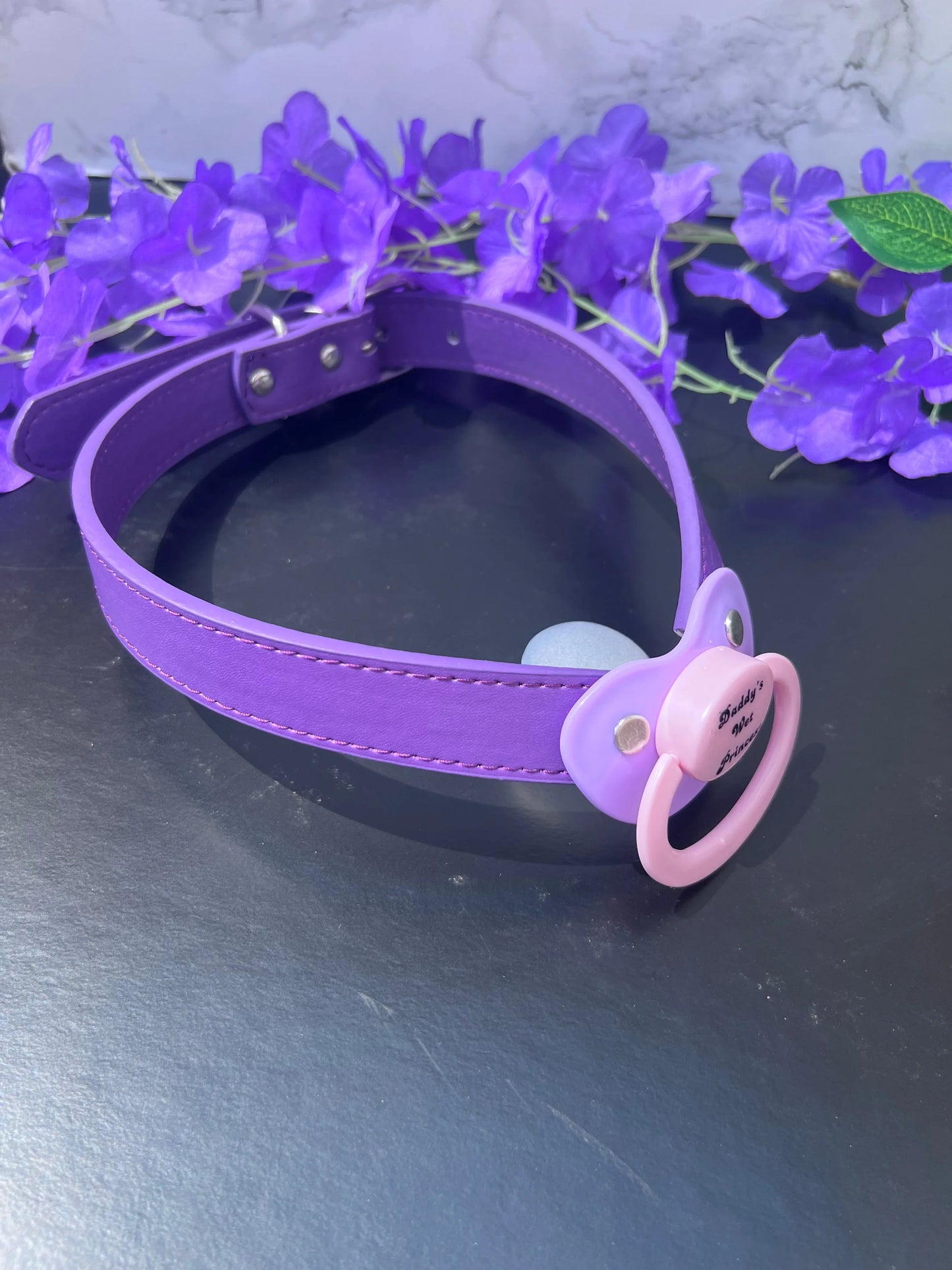 Daddy's Wet Princess Pacifier Gag - Puppy's Aesthetics