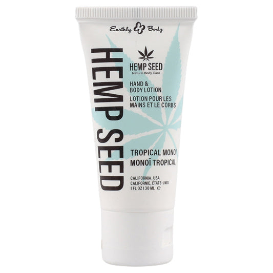 USA Only - Earthly Body Hemp Seed Hand & Body Lotion-Monoi 1oz