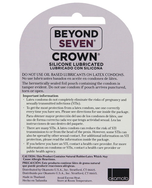 3 PC Crown Lubricated Condoms