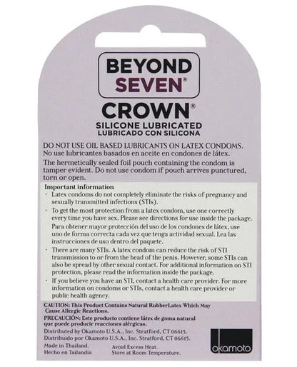 3 PC Crown Lubricated Condoms - Puppy's Aesthetics
