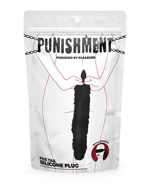 Punishment Black Fox Tail Plug