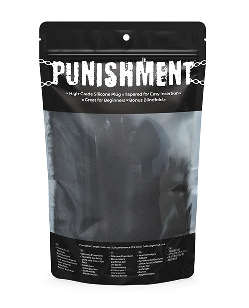 Punishment Black Fox Tail Plug
