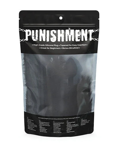 Punishment Black Fox Tail Plug - Puppy's Aesthetics